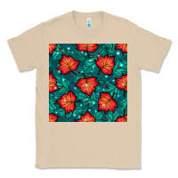 Mushroom fall leaves seamless pattern Classic Tee - BundleAndBundleShop