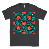 Smoke fall leaves seamless pattern Classic Tee - BundleAndBundleShop