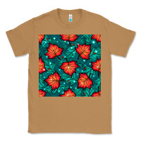 Toasted Coconut fall leaves seamless pattern Classic Tee - BundleAndBundleShop
