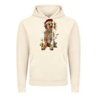 Vintage Artic cockapoo with christmas lights Vintage Hoodie - RanaPortraitStore