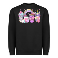Black unicorn coffee cups Heavyweight Sweatshirt - Zillion Design Studio