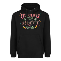 Black my class is full of sweet hearts Heavyweight Hoodie - MaliasSmallBusiness