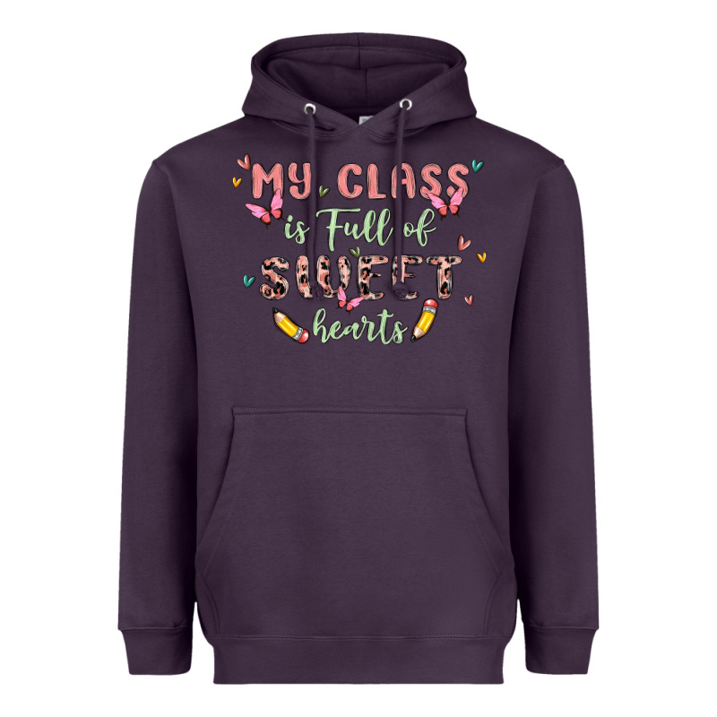 My Class Is Full Of Sweet Hearts Heavyweight Hoodie by MaliasSmallBusiness | Teevron