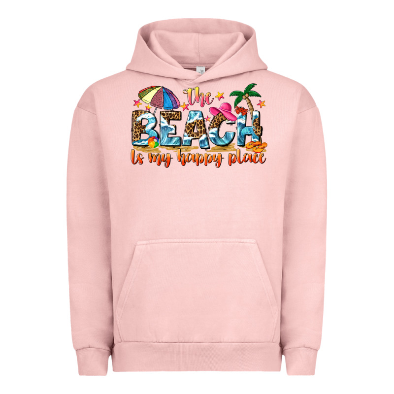 The Beach Is My Happy Place Urban Hoodie by NancyCooperArtShop | Teevron