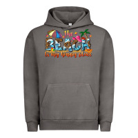 Pigment Tornado the beach is my happy place Urban Hoodie - NancyCooperArtShop