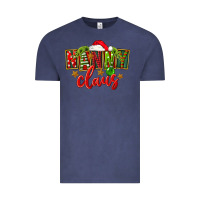 Vintage Denim Christmas nanny claus Vintage Tee - FaDigitalArtStudio