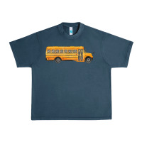 Midnight Navy school bus Urban Heavy Tee - FaDigitalArtStudio