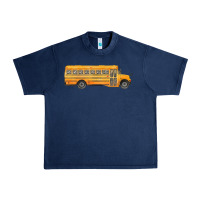 Navy school bus Urban Heavy Tee - FaDigitalArtStudio