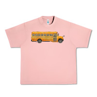 Salmon school bus Urban Heavy Tee - FaDigitalArtStudio