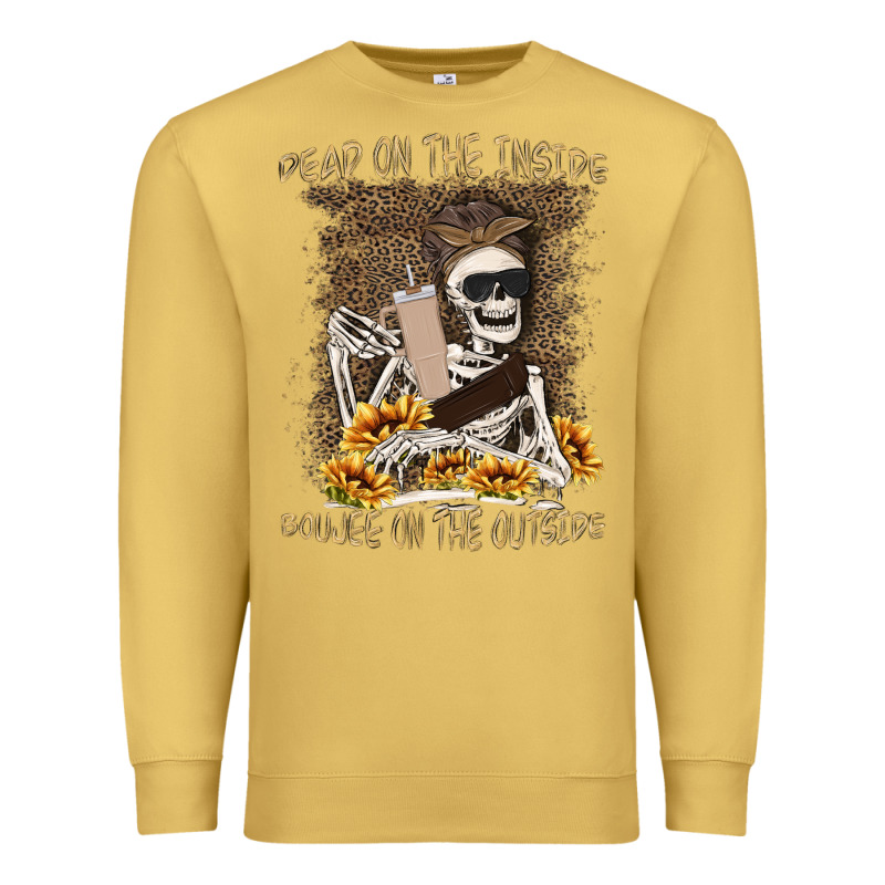 Dead Inside Boujee Outside Premium Sweatshirt by MaliasSmallBusiness | Teevron