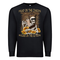 Black dead inside boujee outside Premium Sweatshirt - MaliasSmallBusiness