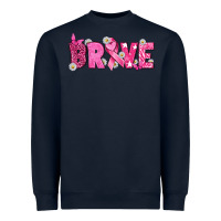 Navy Breast Cancer Brave Heavyweight Sweatshirt - texasbilliewilder