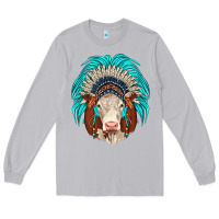 Moon Dust hereford indian headdress Long Sleeve Tee - JahusDesignShop