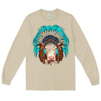 Mushroom hereford indian headdress Long Sleeve Tee - JahusDesignShop