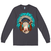 Smoke hereford indian headdress Long Sleeve Tee - JahusDesignShop