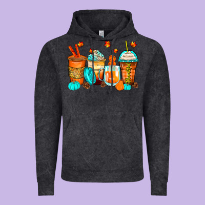 Thankful Coffee Cups Vintage Hoodie Designed By Zillion Design Studio