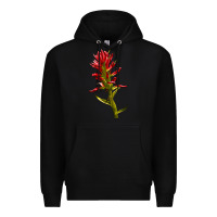Black Indian Paintbrush Premium Hoodie - LillyAllenDesigns