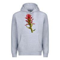 Heather Grey Indian Paintbrush Premium Hoodie - LillyAllenDesigns
