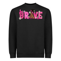 Black Breast Cancer Brave with Afro Woman Heavyweight Sweatshirt - texasbilliewilder