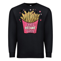 Black fries before guys Premium Sweatshirt - MaliasSmallBusiness