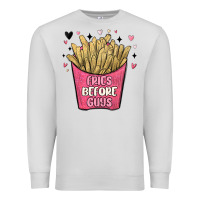 Dove Grey fries before guys Premium Sweatshirt - MaliasSmallBusiness