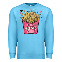 Ocean Blue fries before guys Premium Sweatshirt - MaliasSmallBusiness