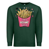 Sports Green fries before guys Premium Sweatshirt - MaliasSmallBusiness