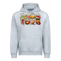 Heather Grey school bus coffee cups Urban Hoodie - NancyCooperArtShop
