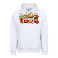 White school bus coffee cups Urban Hoodie - NancyCooperArtShop