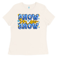 Bone snow snow snow with sparkle Ladies Tee - AdoDesignShop