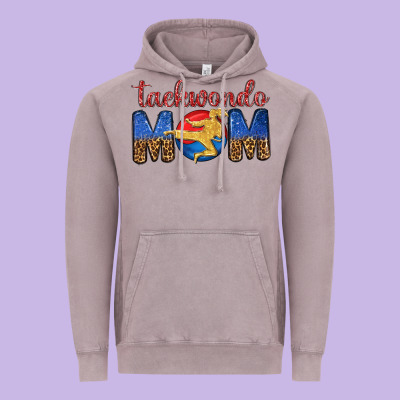 Taekwondo Mom Vintage Hoodie Designed By Texasbilliewilder