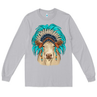 Moon Dust charolais indian headdress Long Sleeve Tee - JahusDesignShop