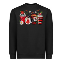 Black ladybug coffee cups Heavyweight Sweatshirt - Zillion Design Studio