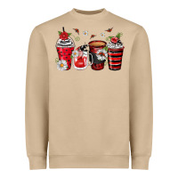 Ladybug Coffee Cups Heavyweight Sweatshirt | Teevron