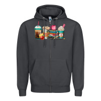 Smoke teacher fuel coffee cups Zipper Hoodie - Jasminsmagicworld
