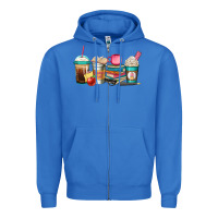 True Royal teacher fuel coffee cups Zipper Hoodie - Jasminsmagicworld