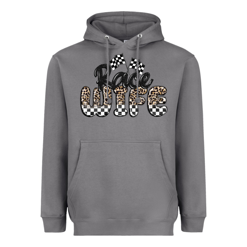 Race Wife Heavyweight Hoodie by MaliasSmallBusiness | Teevron
