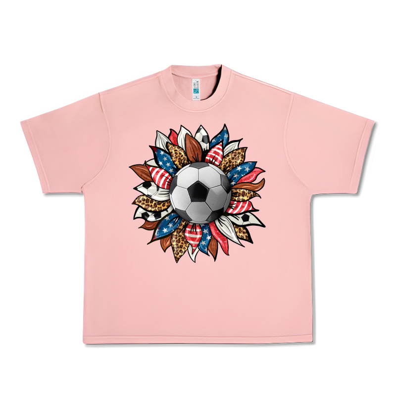 Football Sunflower Urban Heavy Tee by HRA Design Shop | Teevron