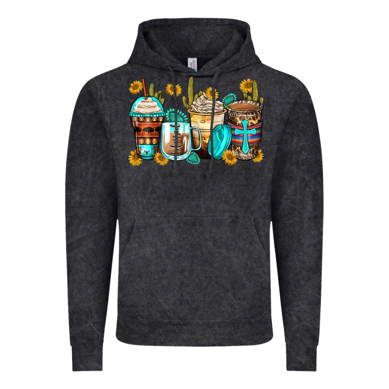 Blessed Coffee Cups Vintage Hoodie by Zillion Design Studio | Teevron