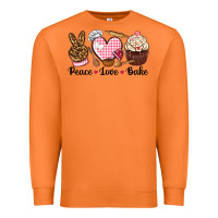 Carrot peace love bake Premium Sweatshirt - NancyCooperArtShop