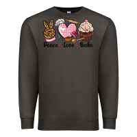 Smoke peace love bake Premium Sweatshirt - NancyCooperArtShop