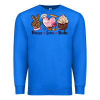 True Royal peace love bake Premium Sweatshirt - NancyCooperArtShop