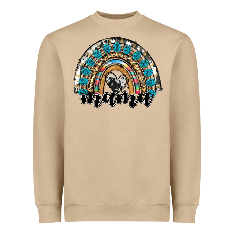 Western Mama Rainbow Heavyweight Sweatshirt by RanaPortraitStore | Teevron