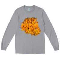 Heather Grey halloween patch Long Sleeve Tee - BundleAndBundleShop