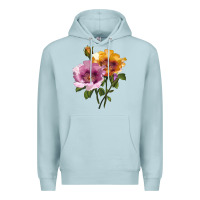 Blue Mist In Your Eyes Rose Premium Hoodie - LillyAllenDesigns