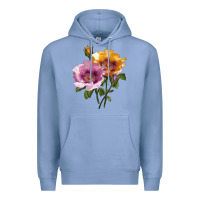 Colony Blue In Your Eyes Rose Premium Hoodie - LillyAllenDesigns