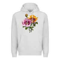 Dove Grey In Your Eyes Rose Premium Hoodie - LillyAllenDesigns