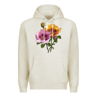 Oatmeal Heather In Your Eyes Rose Premium Hoodie - LillyAllenDesigns