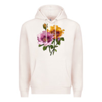 Pale Pink In Your Eyes Rose Premium Hoodie - LillyAllenDesigns