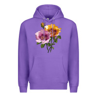 Purple In Your Eyes Rose Premium Hoodie - LillyAllenDesigns